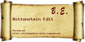 Bottenstein Edit névjegykártya